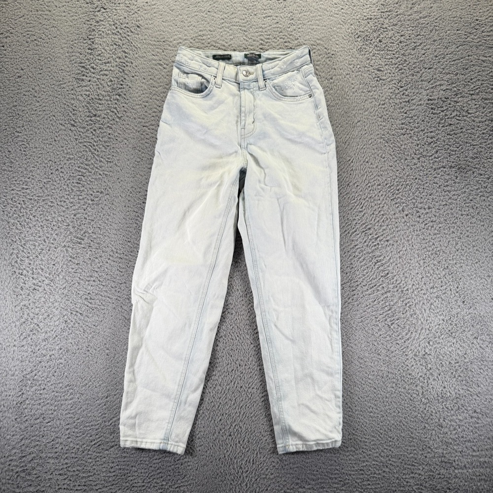 Wild Fable Jeans Women's 0 Blue Cotton Denim Tapered Leg Stretch Workwear Travel